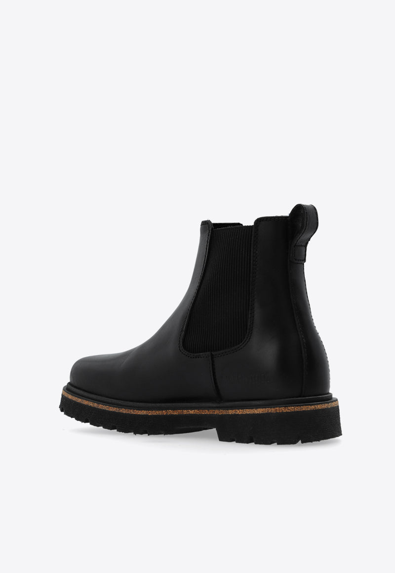 Birkenstock Highwood Leather Ankle Boots 1025781 0-BLACK