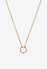 Tory Burch Miller Stud Circle Pendant Necklace 160172 0-720