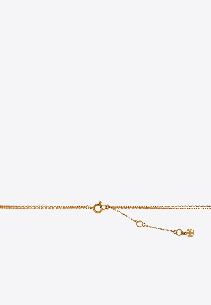 Tory Burch Miller Stud Circle Pendant Necklace 160172 0-720