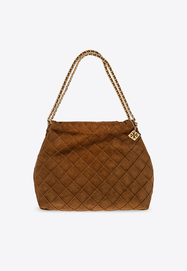 Tory Burch Fleming Soft Suede Hobo Bag 167727 0-222