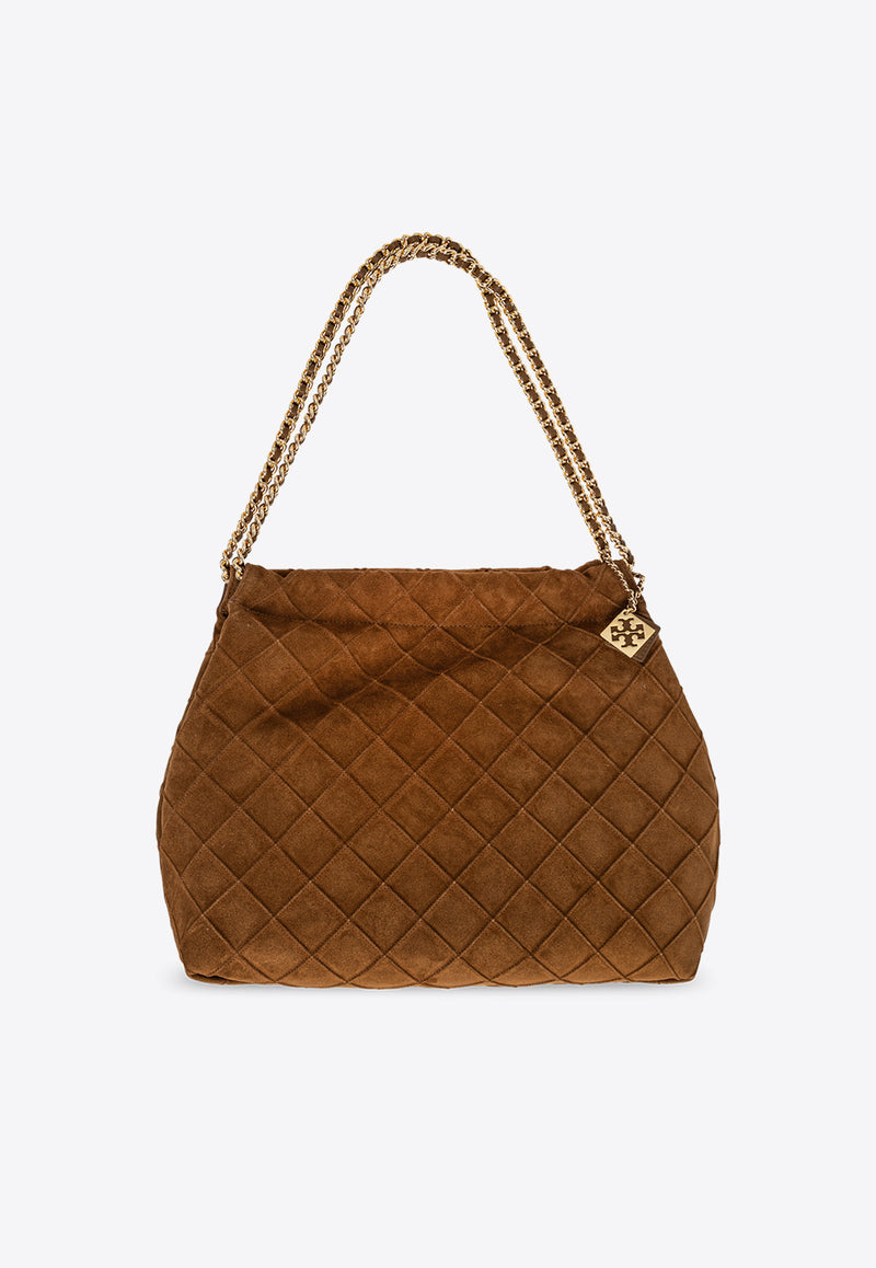 Tory Burch Fleming Soft Suede Hobo Bag 167727 0-222