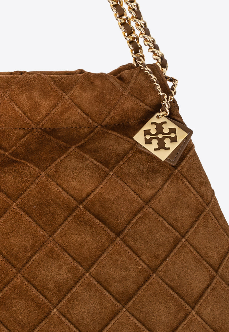 Tory Burch Fleming Soft Suede Hobo Bag 167727 0-222