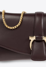 Ferragamo XS Front-Flap Leather Crossbody Bag 219795 FL S 777237-OXBLOOD