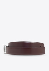 Ferragamo Reversible Gancini Leather Belt Bordeaux 679535 DOUBLE ADJUS 778226-CORDOVAN