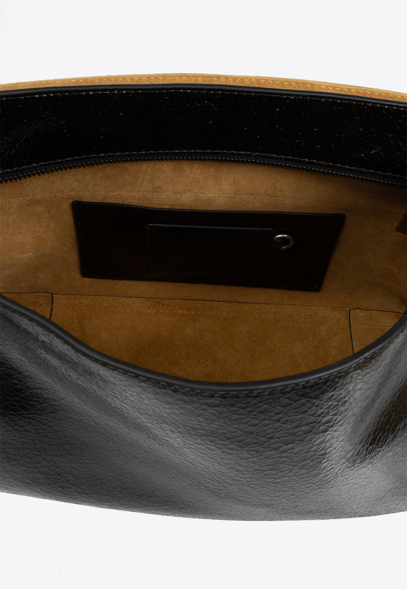 Alexander Mcqueen Slouch Cracked Leather Messenger Bag 804461 1AATT-9769