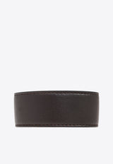 Gancini Buckle Leather Bracelet