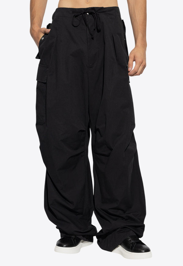 Alexander Mcqueen Wide-Leg Cargo Pants 801284 QSAA9-1000