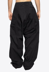 Alexander Mcqueen Wide-Leg Cargo Pants 801284 QSAA9-1000
