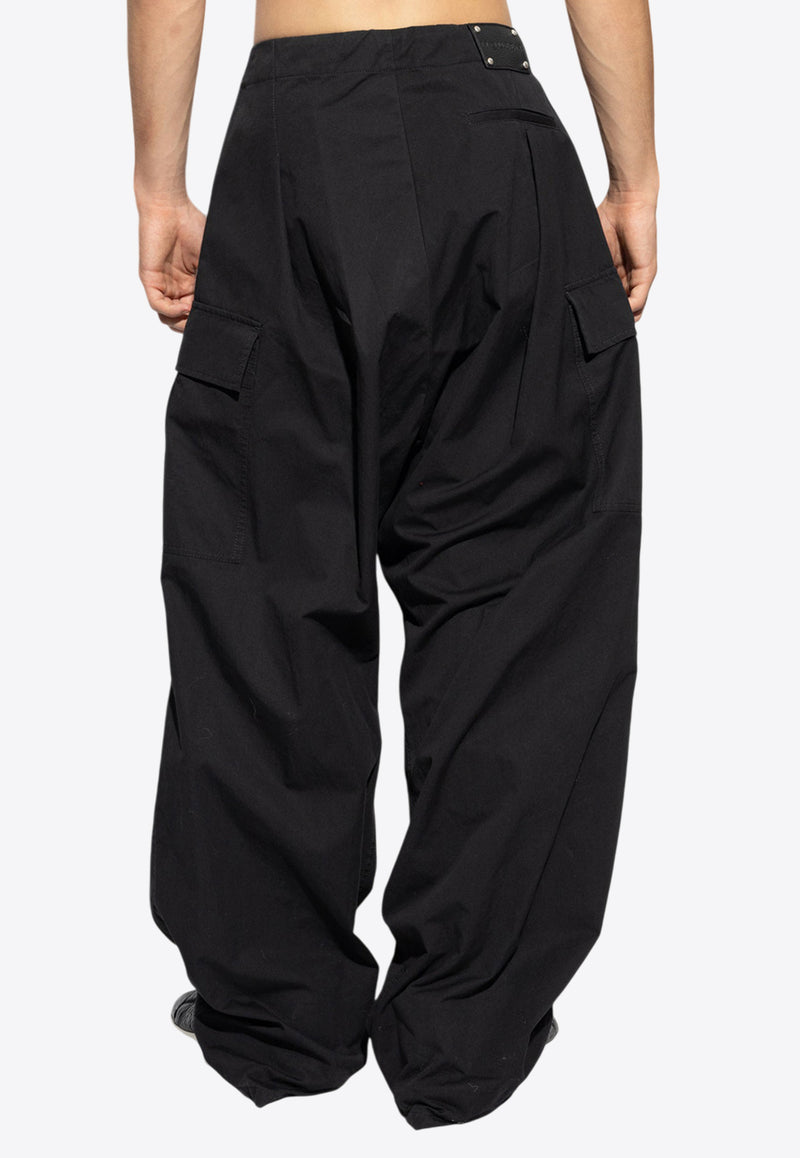 Alexander Mcqueen Wide-Leg Cargo Pants 801284 QSAA9-1000