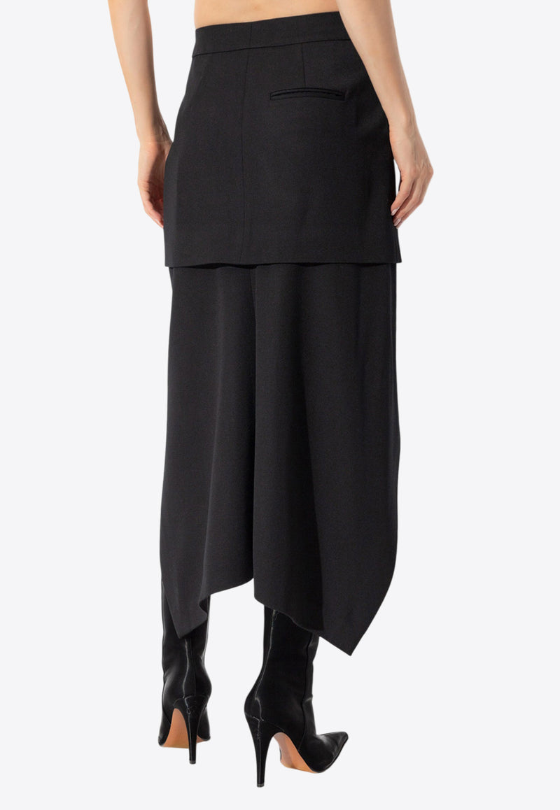Alexander Mcqueen Asymmetric Paneled Midi Skirt 804732 QJACH-1000