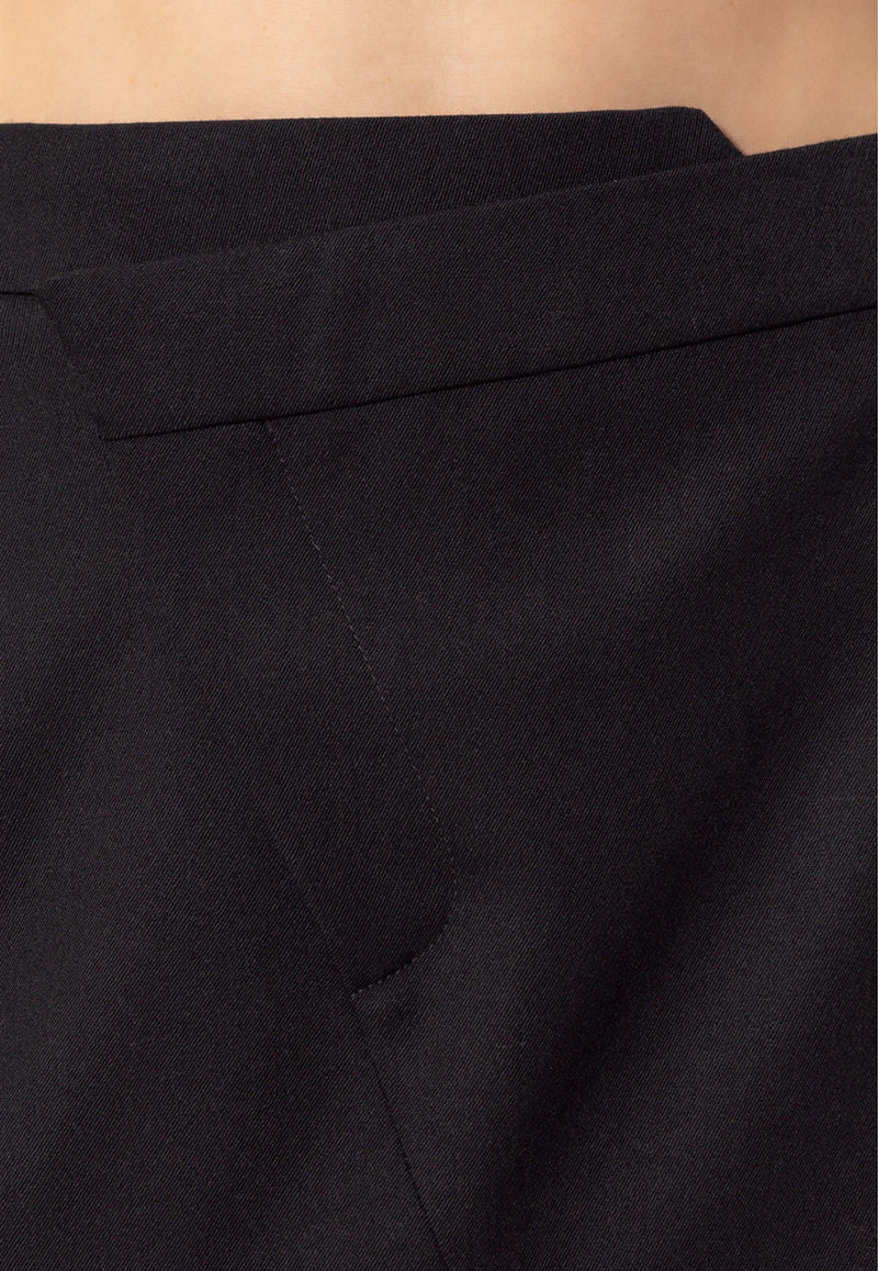 Alexander Mcqueen Asymmetric Paneled Midi Skirt 804732 QJACH-1000