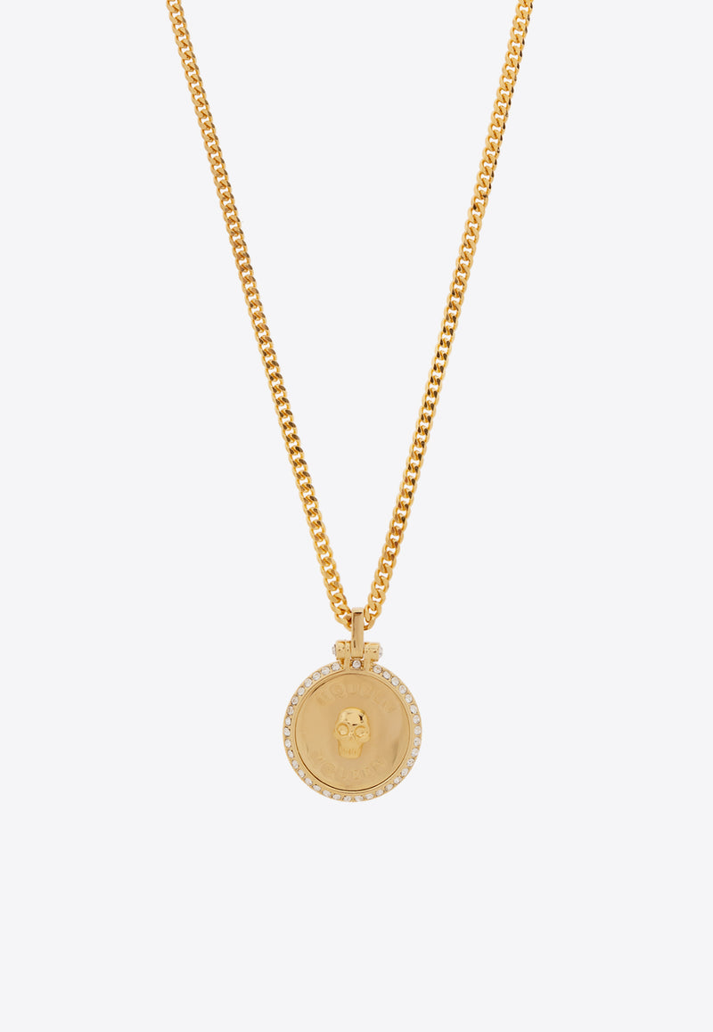 Alexander Mcqueen Sovereign Skull Chain Necklace 807007 J160G-4135