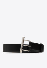 T-bar Buckle Leather Belt