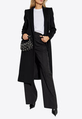 معطف بأكتاف مُبطنة وصف أزرار واحد