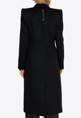 معطف بأكتاف مُبطنة وصف أزرار واحد