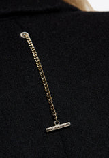 معطف بأكتاف مُبطنة وصف أزرار واحد