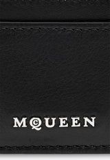 Alexander Mcqueen Chain Leather Logo Cardholder 804434 1T1AN-1000
