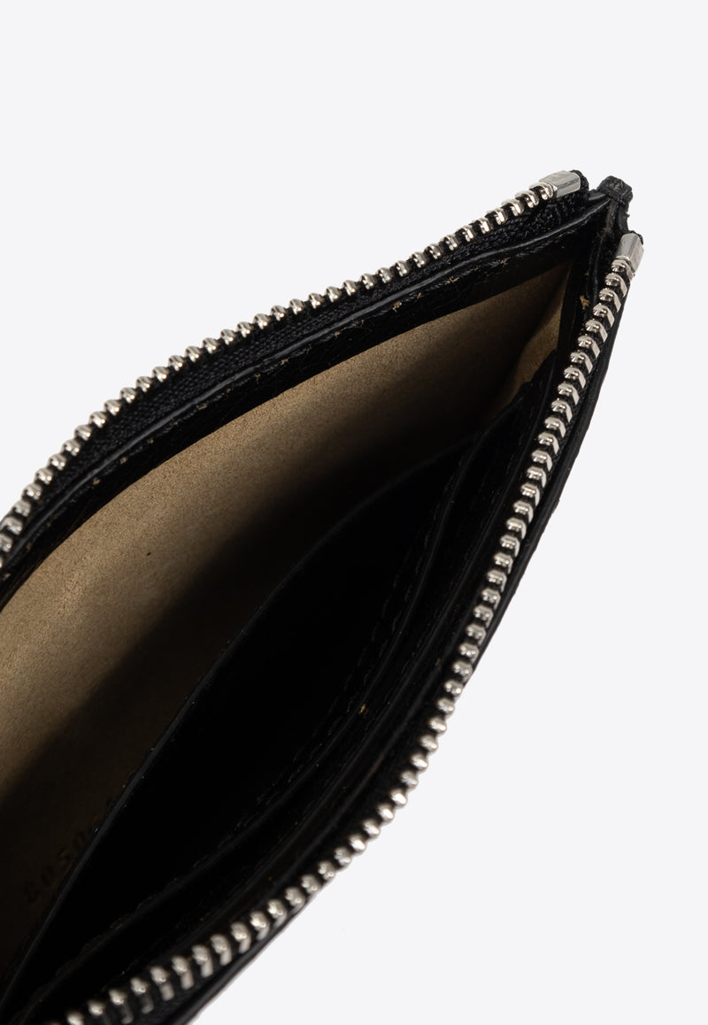 Alexander Mcqueen T-bar Zip Coin Leather Pouch 805064 1AAUE-9769