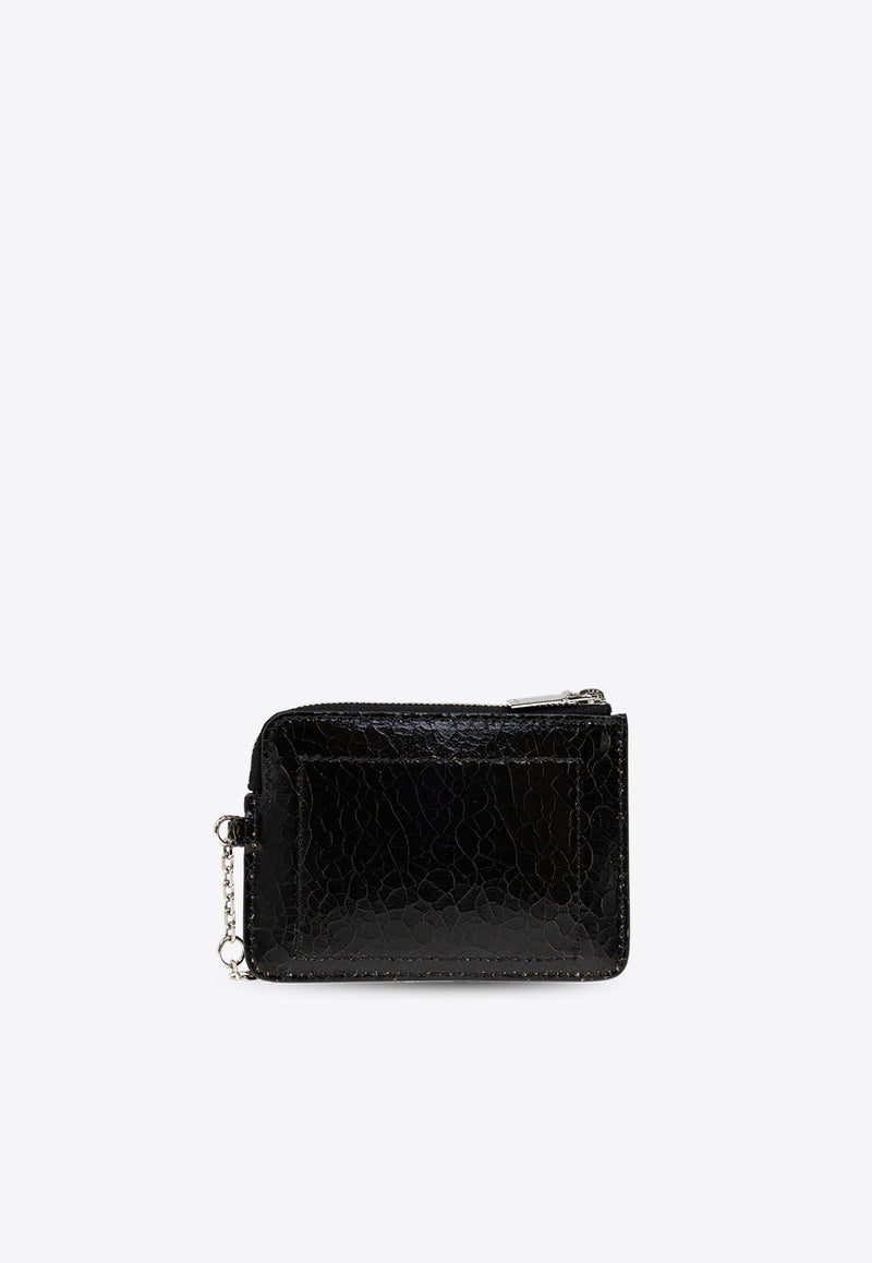 Alexander Mcqueen T-bar Zip Coin Leather Pouch 805064 1AAUE-9769