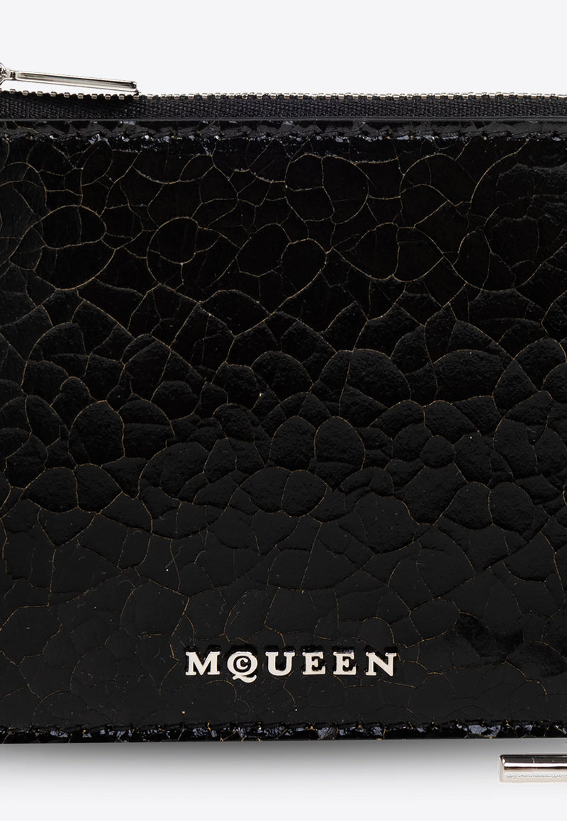 Alexander Mcqueen T-bar Zip Coin Leather Pouch 805064 1AAUE-9769