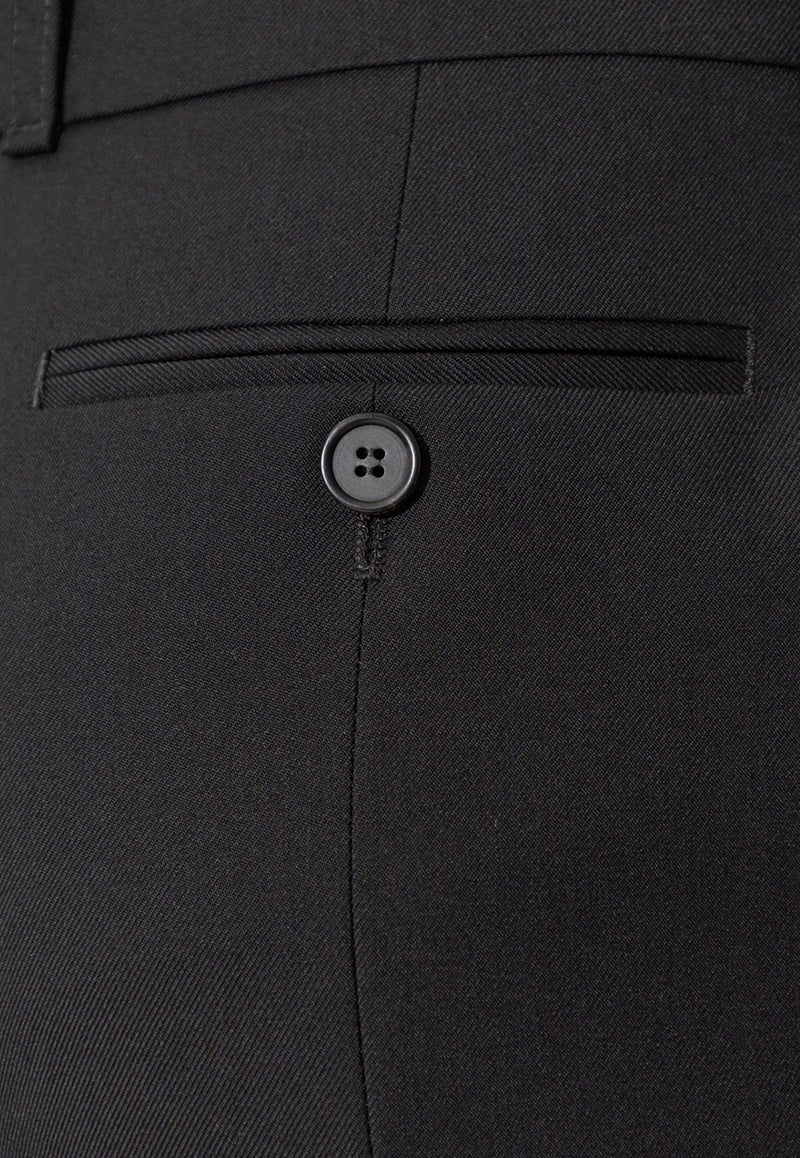 Alexander Mcqueen Tailored Bootcut Wool Pants 808653 QJADK-1000