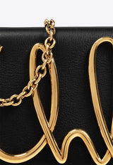 حقيبة كروس من الجلد بشعار الماركة