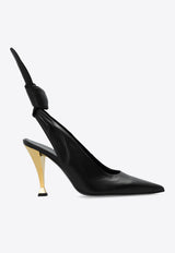 Beauw 95 Leather Slingback Pumps