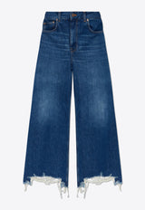 Raw-Cut High-Rise Jeans