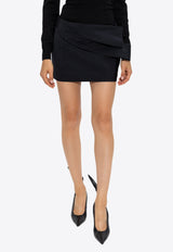 Draped Mini Skirt