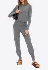 Marci-Plaque Wool Track Pants