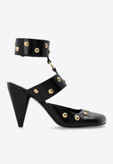 Jade 90 Studded Leather Pumps