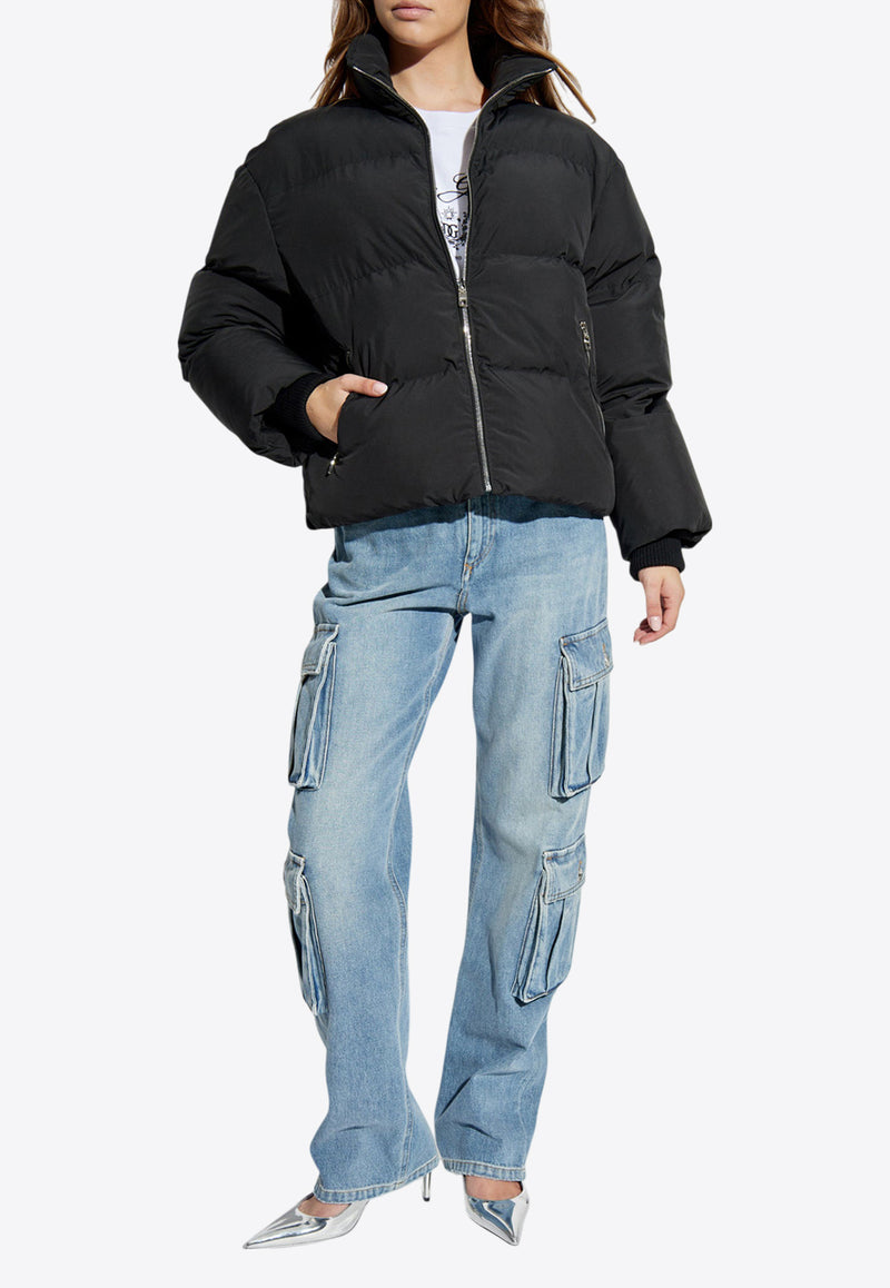 Dolce & Gabbana High-Neck Zip-Up Down Jacket F9S09T GDCMR-N0000