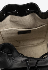 Camera Leather Bucket Bag