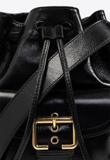 Camera Leather Bucket Bag