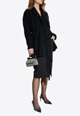 Ribbed-Knit Belted Cardigan