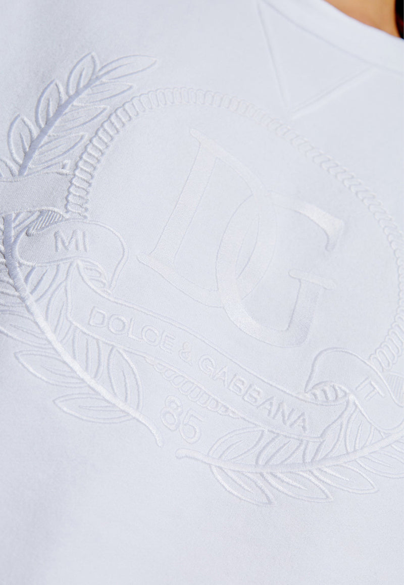 Dolce & Gabbana Embroidered Logo Crewneck Sweatshirt F9S14Z GDCNO-W0800