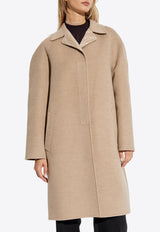 Fendi Wool Coat Beige FF6042 A5HD-F1PNO
