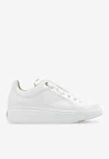 Max Mara Maxiv Leather Low-Top Sneakers  White MAXIV 2424766132-006