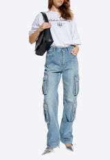 Vintage-Look Cargo Jeans
