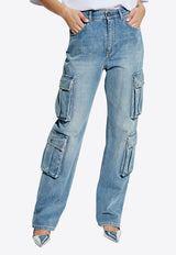 Vintage-Look Cargo Jeans