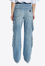 Vintage-Look Cargo Jeans