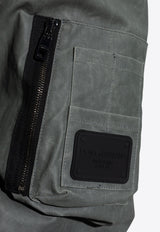 Oversized Zip-Up Bomber Jacket