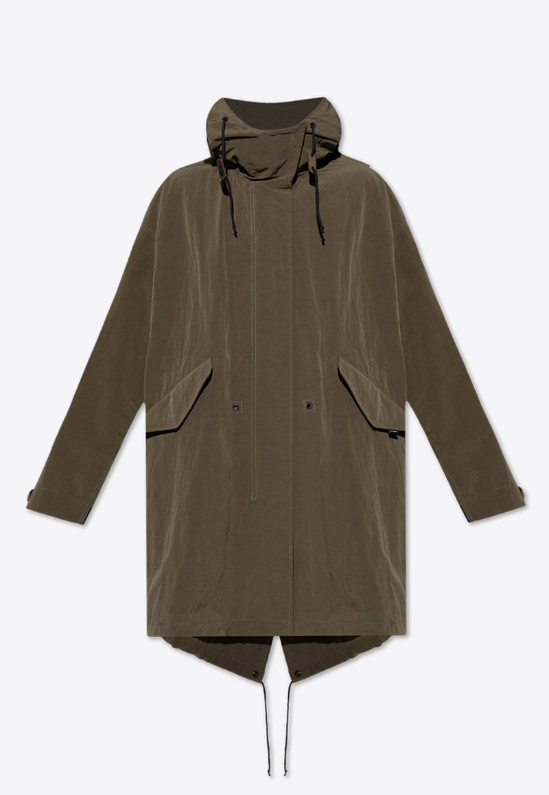 Dolce & Gabbana Zip-Up Hooded Parka Jacket G046KT FUS1W-M3727