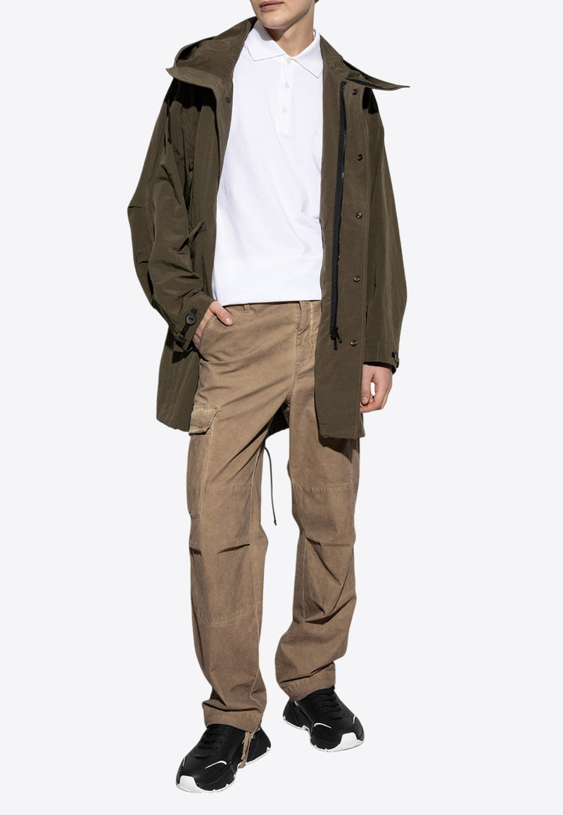 Dolce & Gabbana Zip-Up Hooded Parka Jacket G046KT FUS1W-M3727