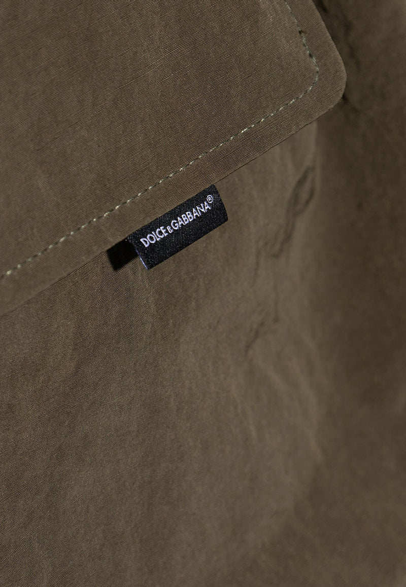 Dolce & Gabbana Zip-Up Hooded Parka Jacket G046KT FUS1W-M3727