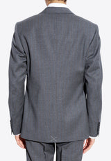 بليزر مُقلّم بصف أزرار واحد