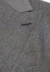 بليزر مُقلّم بصف أزرار واحد