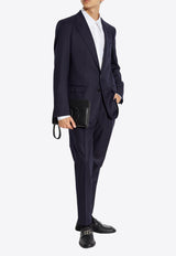 Tailored Straight-Leg Wool Pants