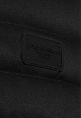 Dolce & Gabbana Logo Patch Hooded Long Down Jacket G9BBBT FUS0D-N0000