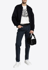 Cashmere Zip-Up Bomber Jacket